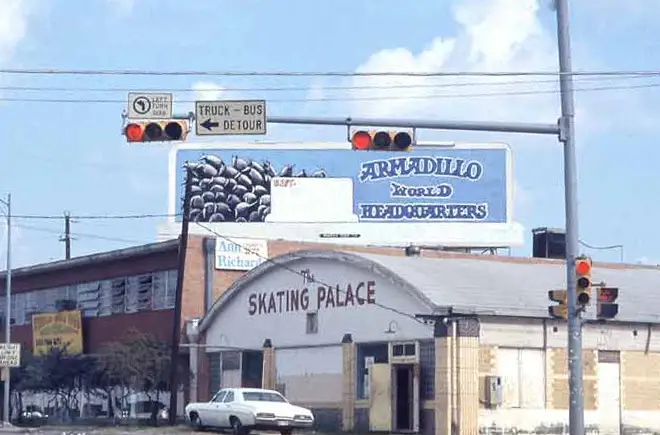 Exterior of Armadillo World Headquarters, Austin, 1976