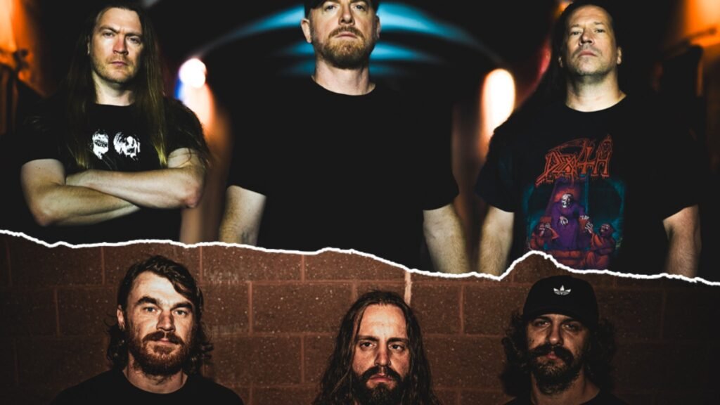 Dying Fetus and Sanguisugabogg promotional photo for their 2026 co-headline North American tour