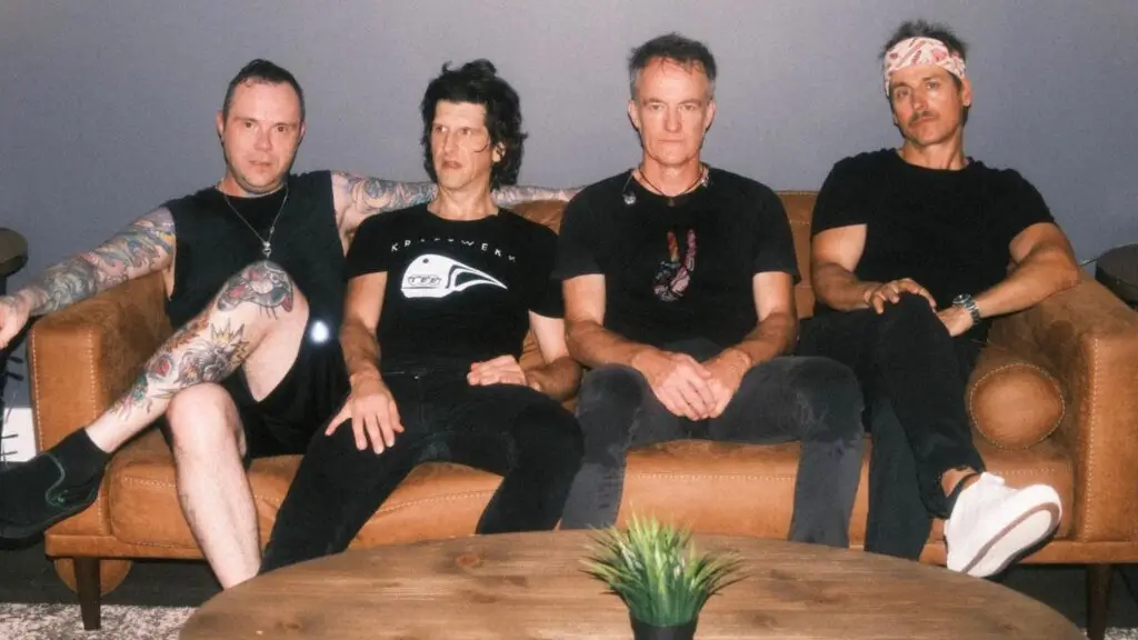 Our Lady Peace band members in official promotional photo for OLP30 anniversary tour