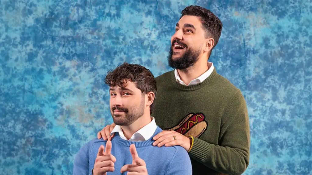 Joe Santagato and Frank Alvarez of The Basement Yard in promotional photo for their 2026 live tour