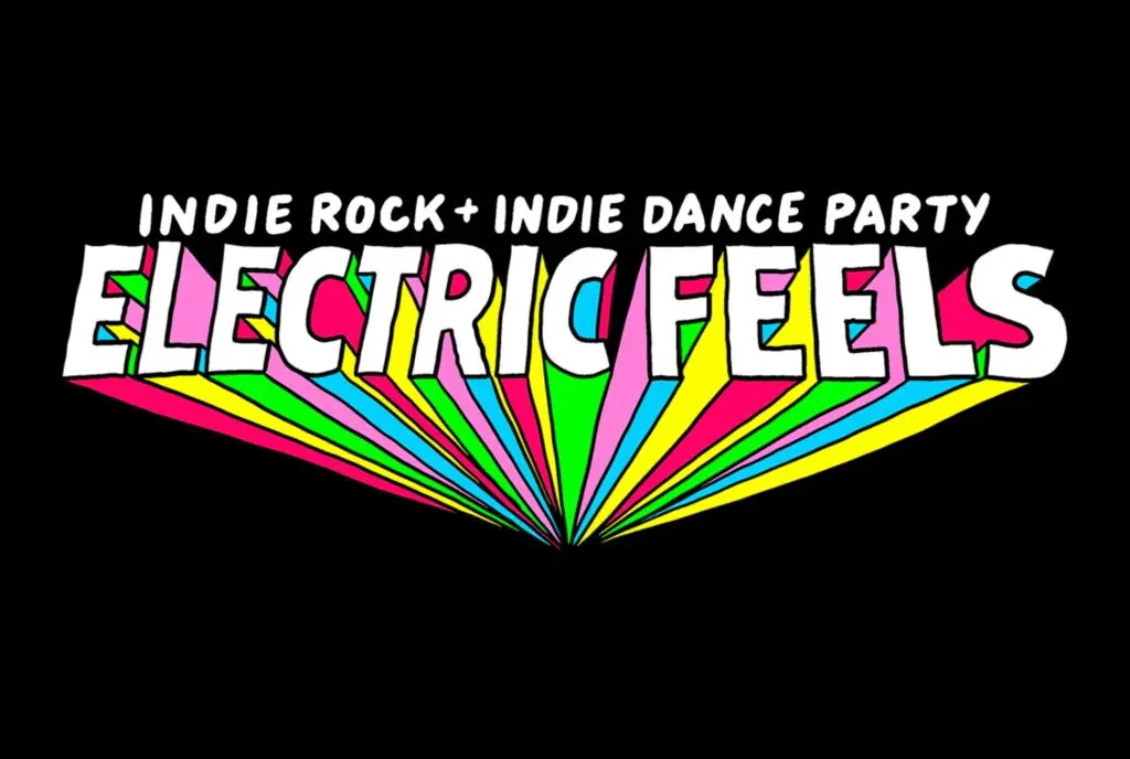 Electric Feels indie rock and dance party — official event branding at The Echo Lounge, Dallas